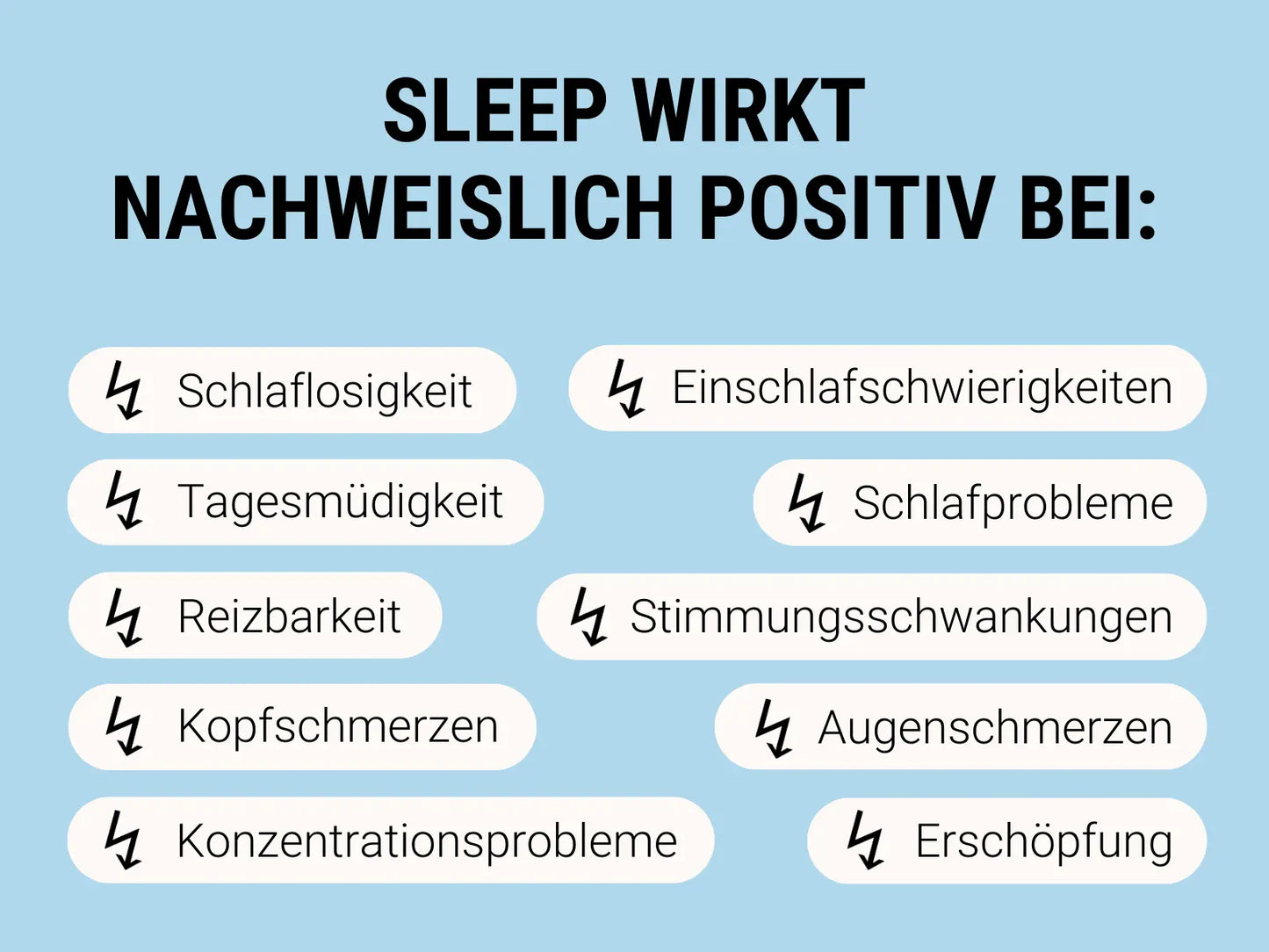 SLEEP – für einen erholsamen Schlaf