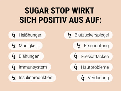 SUGAR STOP – für weniger Heißhunger